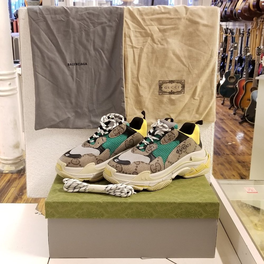 Gucci Balenciaga Triple S Men's Shoes Size USA 9 681067 UMO20 9766 New